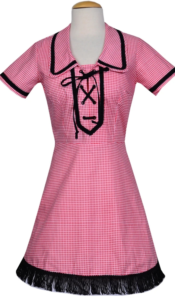 Nashville Boogie Dress in Tiny Red Gingham - Picture 5 of 10
